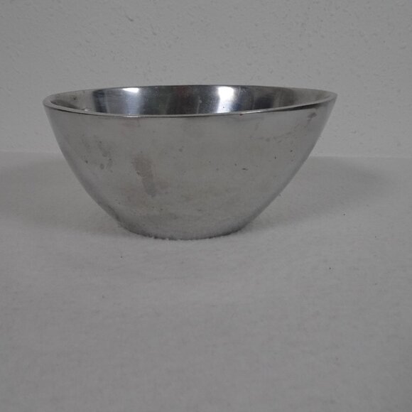 Pottery Barn Metallo Collection Egg Bowl Metal Aluminum Serving Dish - Picture 1 of 10